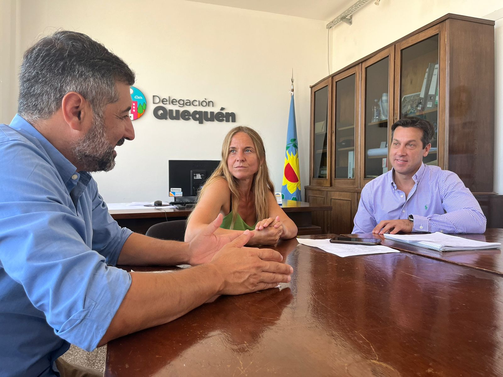 El Intendente visitó la Delegación de Quequén para planificar el año junto a su nueva titular