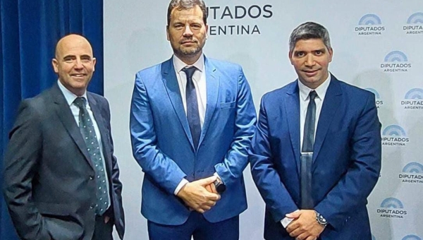 Representantes del Colegio de  Abogados de Necochea presentes en la Cámara de Diputados de la Nación