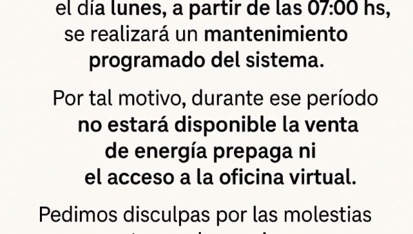 Comunicado importante