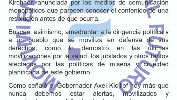 BASTA DE PERSECUCION