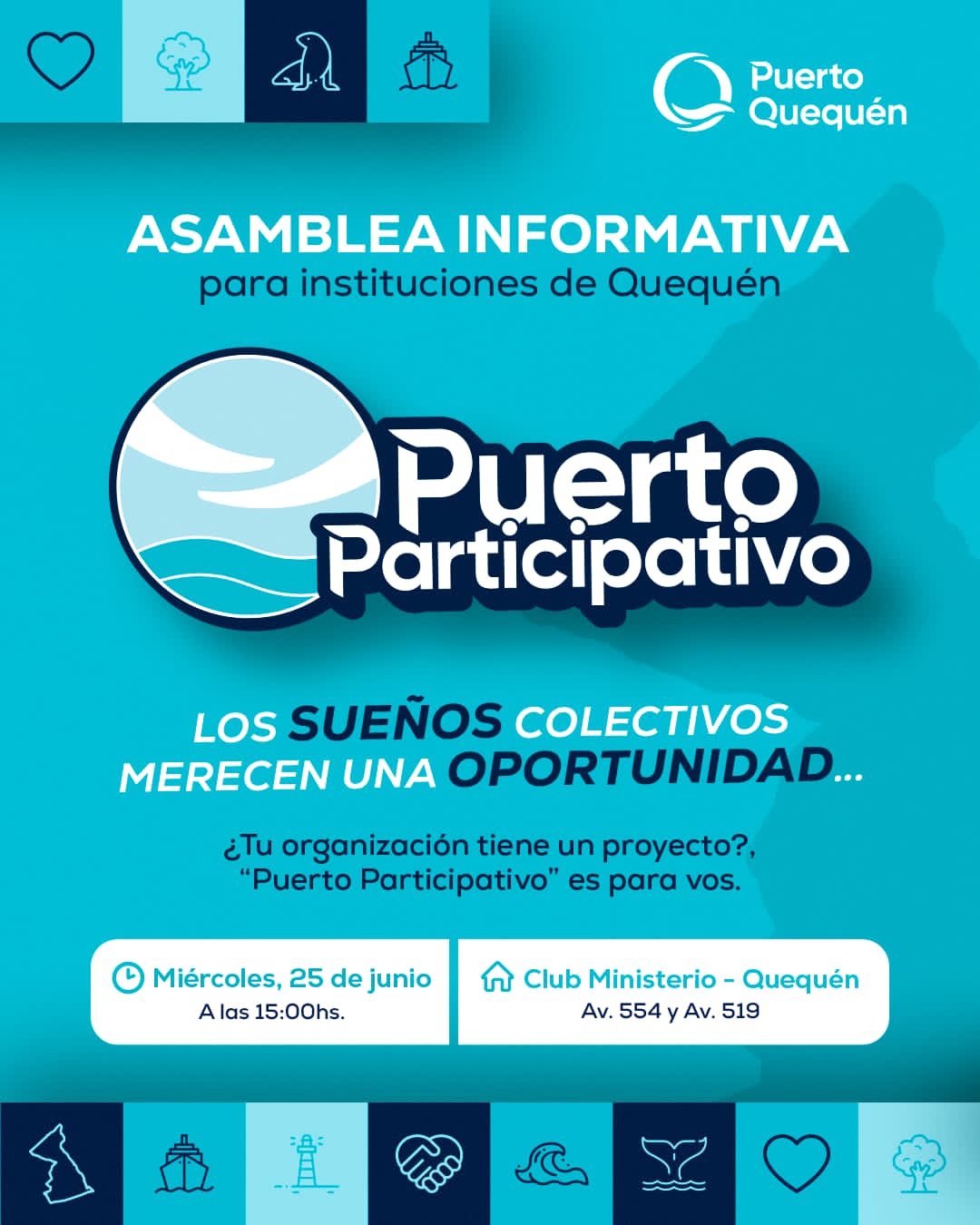 Puerto Participativo sigue su recorrido: Encuentro informativo en Quequén
