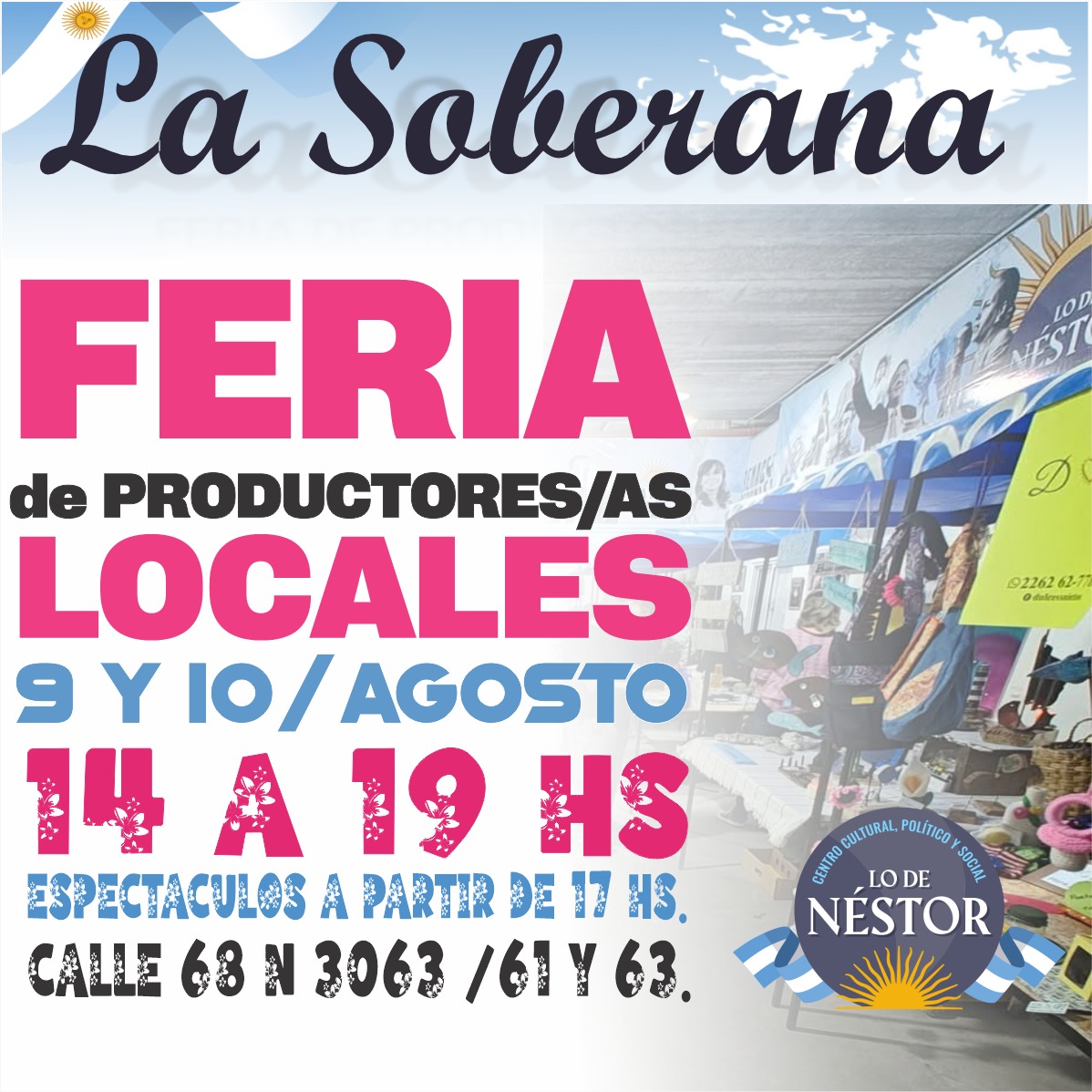 Vuelve la Feria de Productores y Productoras Locales “La Soberana”