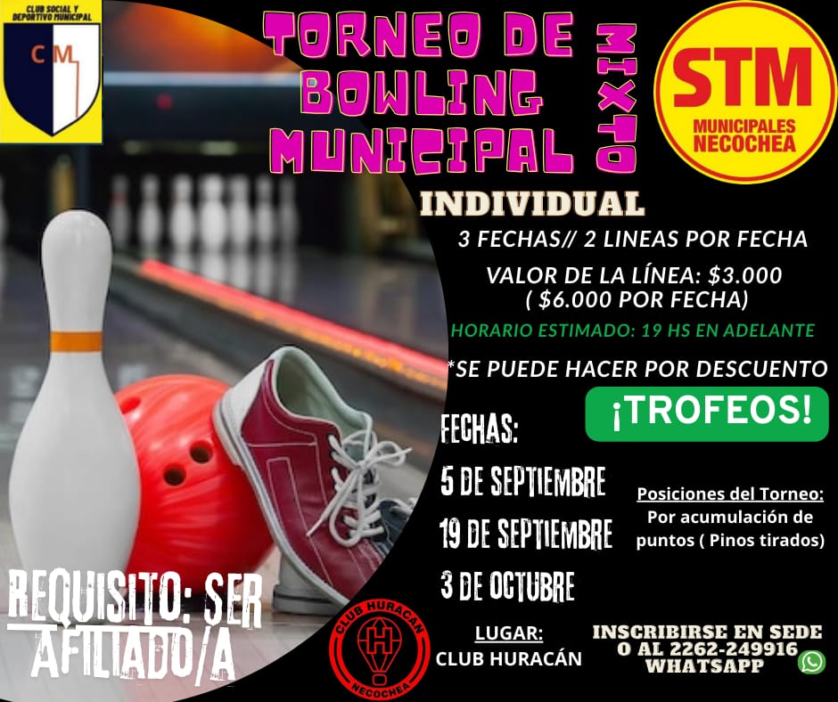 TORNEO DE BOWLING MUNICIPAL MIX