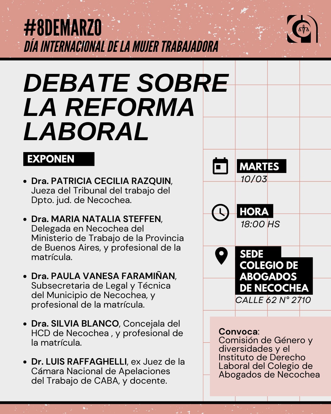 8 de marzo, Día Internacional de la Mujer trabajadora. 