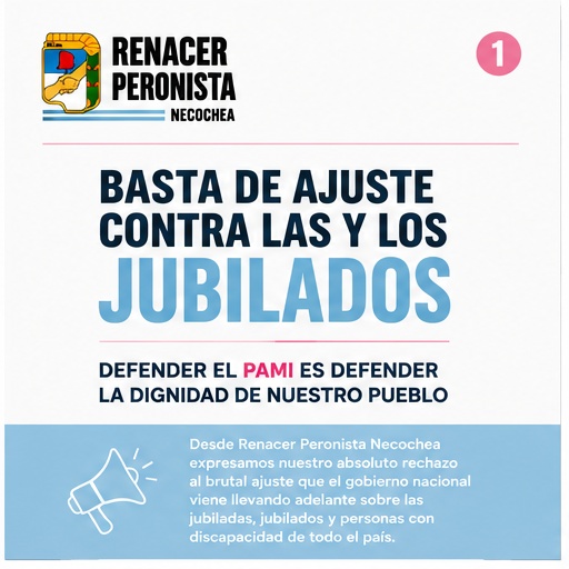 Basta de ajuste contra las y los jubilados: defender el PAMI es defender la dignidad de nuestro pueblo